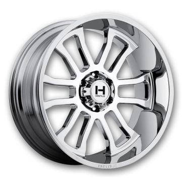 Hostile Wheels H107 Gauntlet 6lug 20x12 Armor Plated 5x127 -44mm 78.1mm