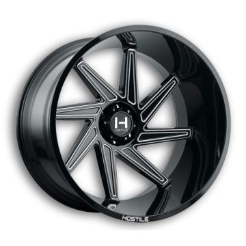 Hostile Wheels H119 Dagr 6lug 26x16 Blade Cut 6x139.7 -101mm 106.1mm