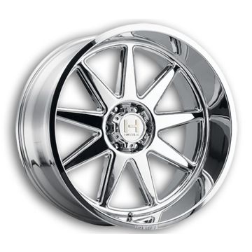 Hostile Wheels H121 Omega 8lug 24x12 Armor Plated 8x170 -44mm 125.2mm
