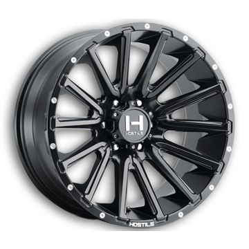 Hostile Wheels H123 Typhoon 6lug 22x10 Asphalt 6x135 -25mm 87mm