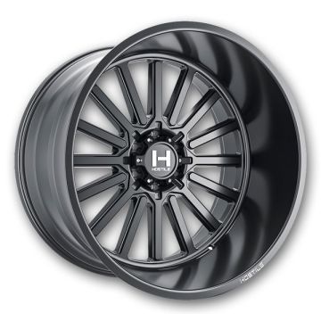 Hostile Wheels H127 Titan 6lug 20x9 Asphalt 6x139.7 0mm 106.1mm