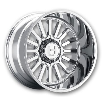 Hostile Wheels H127 Titan 8lug 20x9 Armor Plated 8x165.1 0mm 125.2mm