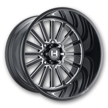 Hostile Wheels H127 Titan 6lug 20x10 Blade Cut 6x139.7 -19mm 106.1mm
