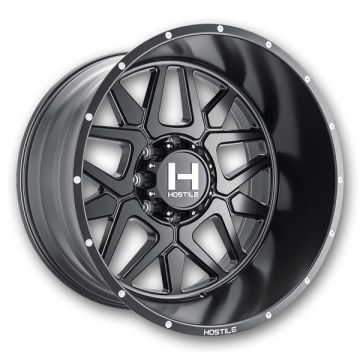 Hostile Wheels H128 Diablo 8lug 20x12 Asphalt 8x180 -44mm 125.2mm