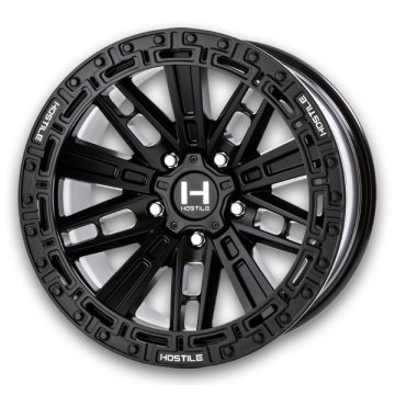Hostile Wheels H129 Mojave 5lug 17x9 Asphalt 5x127 0mm 78.1mm