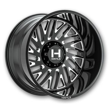 Hostile Wheels H131 Syclone 8lug 20x9 Blade Cut 8x180 +12mm 125.2mm