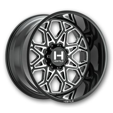Hostile Wheels H132 Anvil 8lug 20x9 Blade Cut 8x180 +12mm 125.2mm