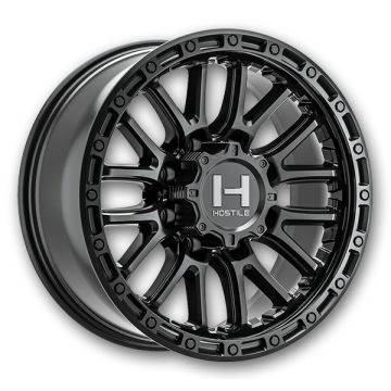 Hostile Wheels H135 Ridgecrest 8lug 18x9 Asphalt 8x170 +12mm 125.2mm