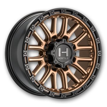 Hostile Wheels H135 Ridgecrest 8lug 18x9 Bronze 8x165.1 +12mm 125.2mm
