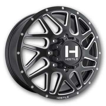Hostile Wheels H401 Sprocket Dually 20x8.25 Blade Cut - Front 8x165.1 123mm 121.6mm
