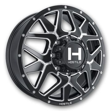 Hostile Wheels H402 Diablo Dually 20x8.25 Blade Cut - Front 8x210 123mm 154.3mm