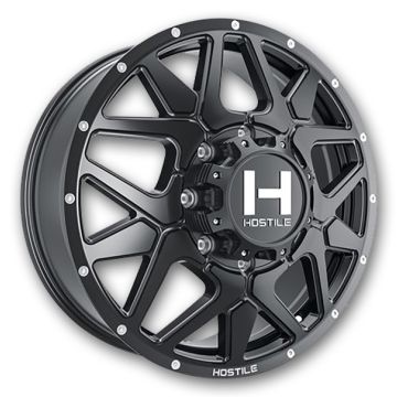Hostile Wheels H402 Diablo Dually 20x8.25 Asphalt - Front 8x200 123mm 142.2mm