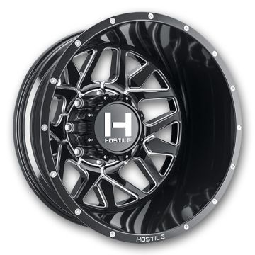 Hostile Wheels H402 Diablo Dually 20x8.25 Blade Cut - Rear 8x210 -221mm 154.3mm