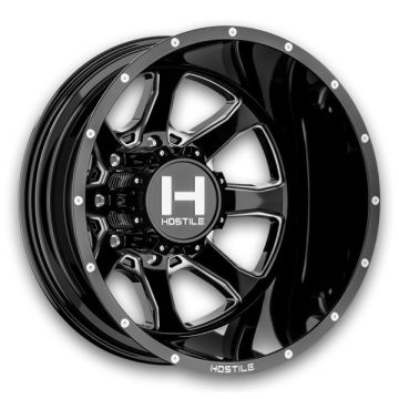 Hostile Wheels H403 Kodiak Dually 22x8.25 Blade Cut - Rear 8x200 -221mm 142.2mm