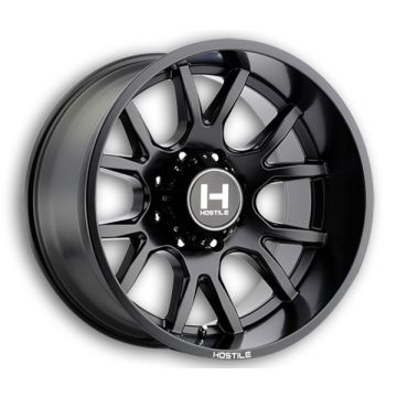 Hostile Wheels H113 Rage 8lug 22x14 Asphalt 8x165.1 -76mm 125mm