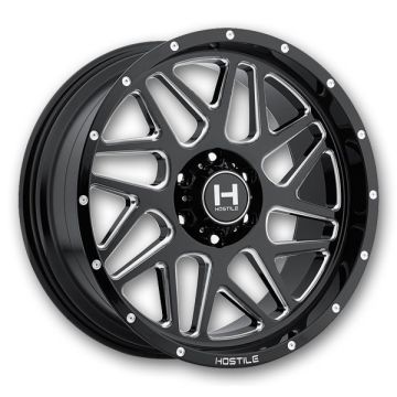 Hostile Wheels H108 Sprocket 6lug 20x9 Blade Cut 6x139.7 10mm 106.1mm