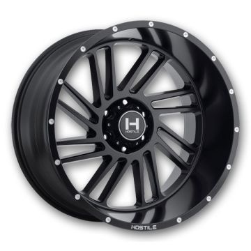 Hostile Wheels H110 Stryker 6lug 20x12 Asphalt 6x139.7 -44mm 106.1mm