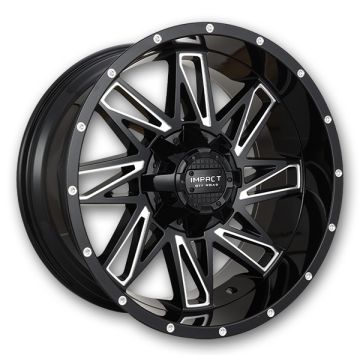 Impact Off-Road Wheels 814 17x9 Gloss Black/Milling Windows 6x139.7/6x135 0mm 106.1mm