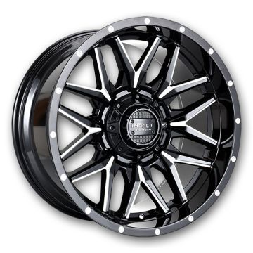 Impact Off-Road Wheels 819 17x9 Gloss Black/Milling Windows 6x139.7/6x135 0mm 106.1mm