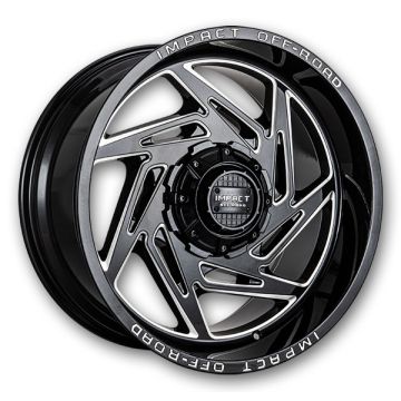 Impact Off-Road Wheels 830 20x10 Gloss Black/Milling Windows 6x139.7/6x135 -12mm 106.1mm