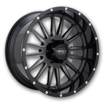 Impact Off-Road Wheels 833 17x9 Gloss Black/Milling Windows 6x139.7/6x135 -12mm 106.1mm