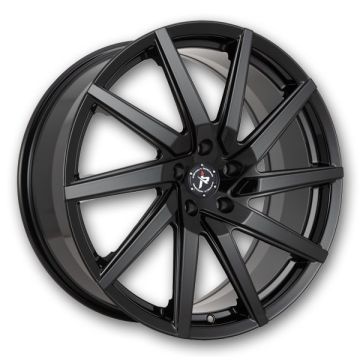 Impact Racing Wheels 601 22x9 Gloss Black 5x114.3 +38mm 73.1mm