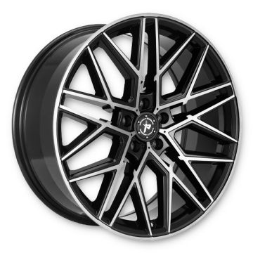 Impact Racing Wheels 602 18x8 Gloss Black With Machined Face 5x114.3 +40mm 73.1mm