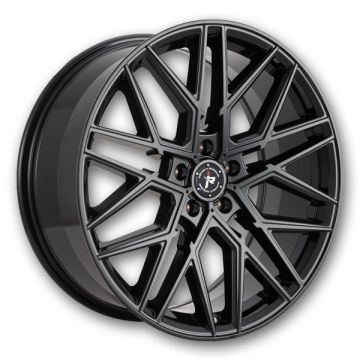 Impact Racing Wheels 602 18x8 Gloss Black 5x114.3 +40mm 73.1mm