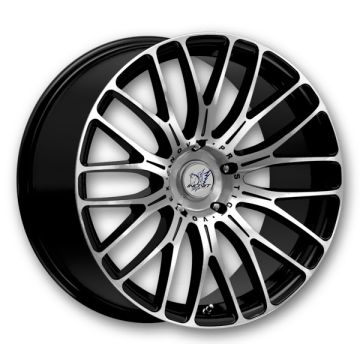 Inovit Wheels Vortex 20x10 Black Machine 5x120 45mm 72.6mm
