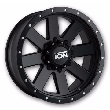 Ion Wheels 134 17x8.5 Matte Black with Black Beadlock 6x139.7 +6mm 106mm