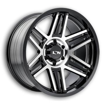 ION Wheels 147 17x9 Black Machined 8x170 +0mm 125.2mm