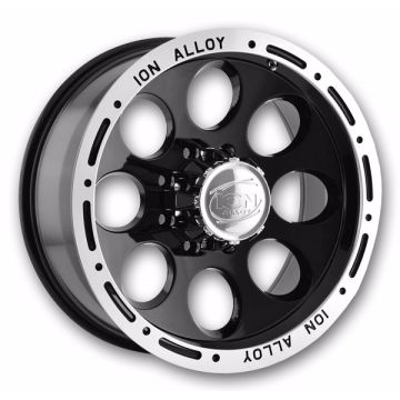 Ion Wheels 174 17x9 Black with Machined Beadlock 5x135 +0mm 87mm