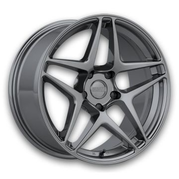 Kansei Wheel Wheels Astro 19x9.5 Gun Metal 5x112 +12mm 66.56mm