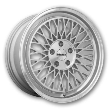 Klutch Wheels SLC1 18x8.5 Silver Machined Lip 5x114.3 +35mm 73.1mm
