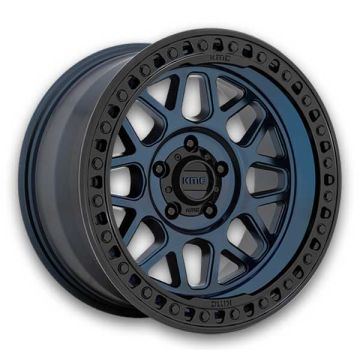 KMC Wheels GRS 20x9 Midnight Blue with Gloss Black Lip 6x139.7 +18mm 106.1mm