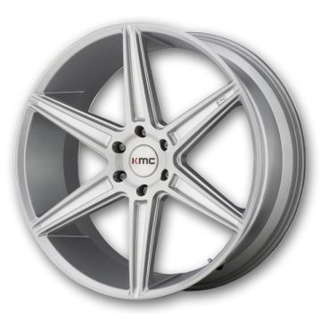 KMC Wheels Prism 20x10.5 Brushed Silver 5x112 +35mm 66.56mm