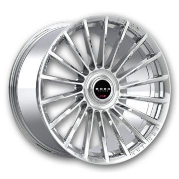 Koko Kuture Wheels Urfa FF 24x11.5 Chrome  +10mm 72.56mm