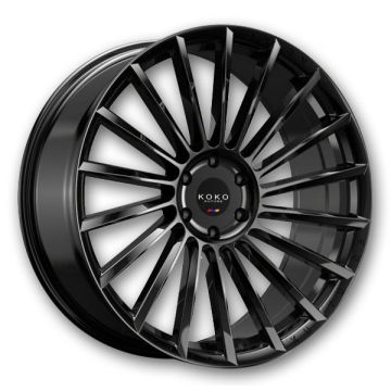Koko Kuture Wheels Urfa FF 24x11.5 Gloss Black  +10mm 72.56mm