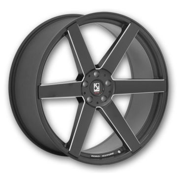 Koko Kuture Wheels Sardinia 6 26x10 Black 6x139.7 30mm 78.1mm