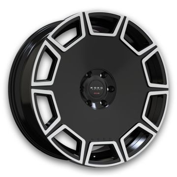 Koko Kuture Wheels Sicily 26x10 Gloss Black With Machined Face 6x139.7 +15mm 78.1mm