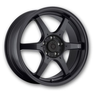 Konig Wheels Backbone 15x6.5 Matte Black 4x100 +38mm 73.1mm