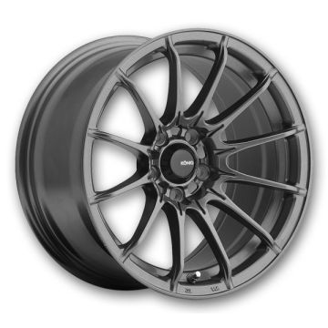 Konig Wheels Dial-In 15x8 Matte Grey 4x100 +25mm 73.1mm