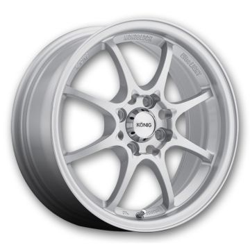 Konig Wheels Helium 15x6.5 Silver 4x100 +40mm 73.1mm