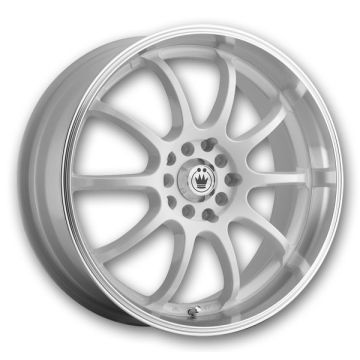 Konig Wheels Lightning 14x6 White/Machine Lip 4x100/4x114.3 +40mm 73.1mm