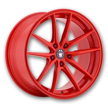 Konig Wheels Oversteer 17x8 Gloss Red 5x114.3 +45mm 73.1mm