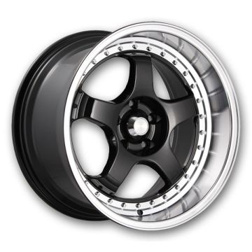 Konig Wheels SSM 18x9 Gloss Black w/ Machined Lip 5x114.3 +50mm 73.1mm