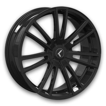 Kraze Wheels KR183 Spectra 20x8.5 Gloss Black 5x108/5x114.3 +38mm 72.62mm