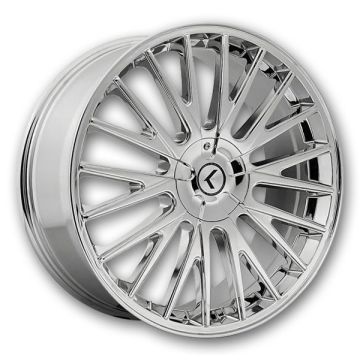 KRAZE Wheels KR185 Double Down 22x8.5 Chrome 5x114.3/5x120 +38mm 73mm