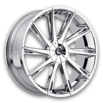 Kraze Wheels KR144 Swagg 22x9.5 Chrome 5x115/5x120 +18mm 74.1mm
