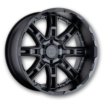 Level 8 Wheels Slingshot 20x9 Matte Black 5x139.7 +10mm 78.1mm